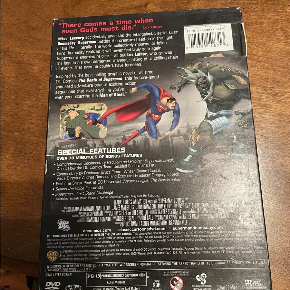 Superman Doomsday DVD - Picture 2 of 6